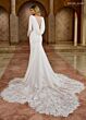 Rachel Allan RB3206 Cowl Illusion Back Square Neck Bridal Dress