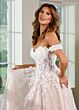 Rachel Allan RB4189 Removable Sleeve Sweetheart Neck Bridal Dress