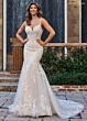 Rachel Allan RB4190 Corset Bodice Sheer Cape Bridal Dress