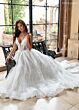 Rachel Allan RB5060 Plunging V-Neck Corset Bodice Wedding Dress