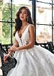 Rachel Allan RB5060 Plunging V-Neck Corset Bodice Wedding Dress