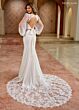 Rachel Allan RB5061 Sheer Train Cutout Back Wedding Dress