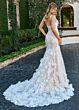 Rachel Allan RB5063 Plunging Neck Fit-And-Flare Wedding Gown