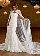 Rachel Allan RB5071 Petal Train Sweetheart Neck Bridal Gown