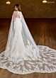Rachel Allan RB5071 Petal Train Sweetheart Neck Bridal Gown
