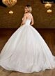 Rachel Allan RB6149 Beaded Neck Basque Waist Wedding dress