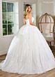 Rachel Allan RB6152 Plunging Neck Removable Sleeve Wedding dress