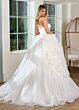 Rachel Allan RB6153 Ruffle Skirt Off-The-Shoulder Wedding dress