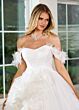 Rachel Allan RB6153 Ruffle Skirt Off-The-Shoulder Wedding dress