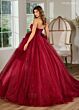 Rachel Allan RB6153 Ruffle Skirt Off-The-Shoulder Wedding dress
