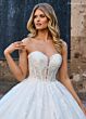 Rachel Allan RB6154 Removable Sleeve Plunging Neck Wedding dress