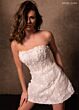 Rachel Allan RB1000 Strapless Neckline Floral Applique Wedding Dress