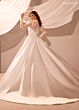 Rachel Allan RB4215 Modified V-Neckline Sheer Sleeves Wedding Dress