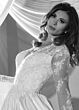 Rachel Allan RB4215 Modified V-Neckline Sheer Sleeves Wedding Dress