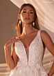 Rachel Allan RB4222 Illusion Sides Deep V-Back Wedding Dress