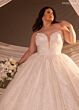 Rachel Allan RB5110 Plunging Sweetheart Lace-Up Back Wedding Dress