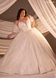 Rachel Allan RB5110 Plunging Sweetheart Lace-Up Back Wedding Dress