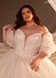 Rachel Allan RB5110 Plunging Sweetheart Lace-Up Back Wedding Dress