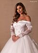 Rachel Allan RB6180 Off-The-Shoulder Long Sleeve Wedding Dress
