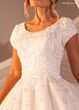 Rachel Allan RB7010 Scoop Neckline Button Down Back Wedding Dress