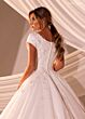 Rachel Allan RB7010 Scoop Neckline Button Down Back Wedding Dress