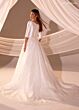 Rachel Allan RB7013 Bateau Neckline Three-Quarter Sleeve Wedding Dress