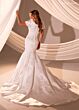 Rachel Allan RB7015 Square Neckline Button-Down Back Wedding Dress