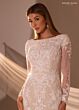 Rachel Allan RB7017 Illusion Lace Long-Sleeve Wedding Dress