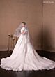 Rachel Allan RB7018 Square Neckline Short Sleeve Wedding Dress