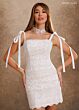 Rachel Allan RB1020 Scallop Hem Fitted Lace Short Bridal Dress
