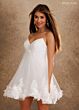 Rachel Allan RB1024 Empire Waist Strapless Short Bridal Dress