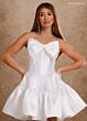 Rachel Allan RB1025 Bow Neck Basque Waist Bridal Dress