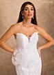 Rachel Allan RB2248 Sheer Back Strapless Mermaid Wedding Dress