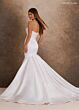 Rachel Allan RB2249 Puff Sleeve Satin Mermaid Wedding Dress
