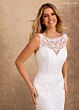 Rachel Allan RB2252 Illusion Back Bateau Neck Wedding Dress