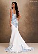 Rachel Allan RB2255 Floral Applique Bodice Mermaid Wedding Dress