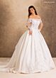 Rachel Allan RB2256 Bow Back Long Sheer Sleeve Wedding Gown