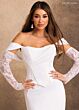 Rachel Allan RB2257 Lace Sleeve Corset Bodice Wedding Gown