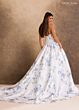 Rachel Allan RB2258 Drop Waist Strapless Draped Bodice Wedding Gown
