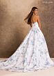 Rachel Allan RB2258 Drop Waist Strapless Draped Bodice Wedding Gown