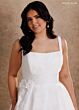 Rachel Allan RB4245 Square Neck Back Button Wedding Gown