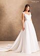 Rachel Allan RB4250 Illusion Back Cap Sleeve A-Line Wedding Gown