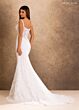 Rachel Allan RB4253 Sheer Cape Square Neck Bridal Dress