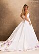 Rachel Allan RB4254 Strapless Floral Applique Bodice Bridal Dress