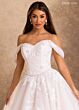 Rachel Allan RB4259 Removable Sleeve Basque Waist Bridal Dress