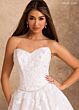 Rachel Allan RB4259 Removable Sleeve Basque Waist Bridal Dress