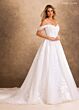 Rachel Allan RB4259 Removable Sleeve Basque Waist Bridal Dress