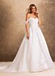 Rachel Allan RB4259 Removable Sleeve Basque Waist Bridal Dress