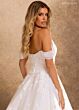 Rachel Allan RB4259 Removable Sleeve Basque Waist Bridal Dress