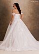 Rachel Allan RB4259 Removable Sleeve Basque Waist Bridal Dress